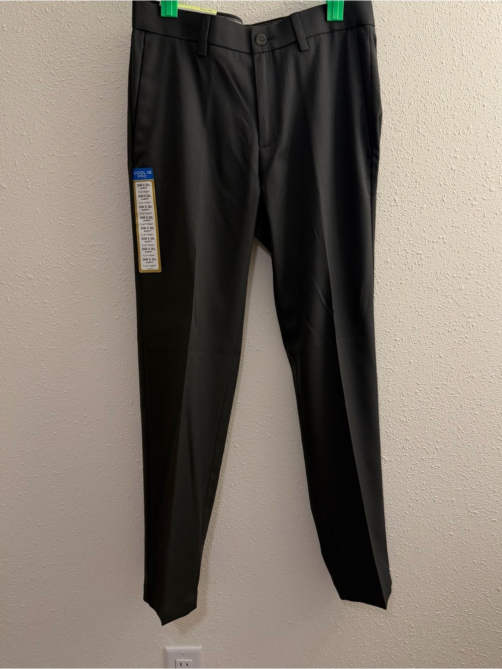 Haggar Black Slim Fit Dress Pants